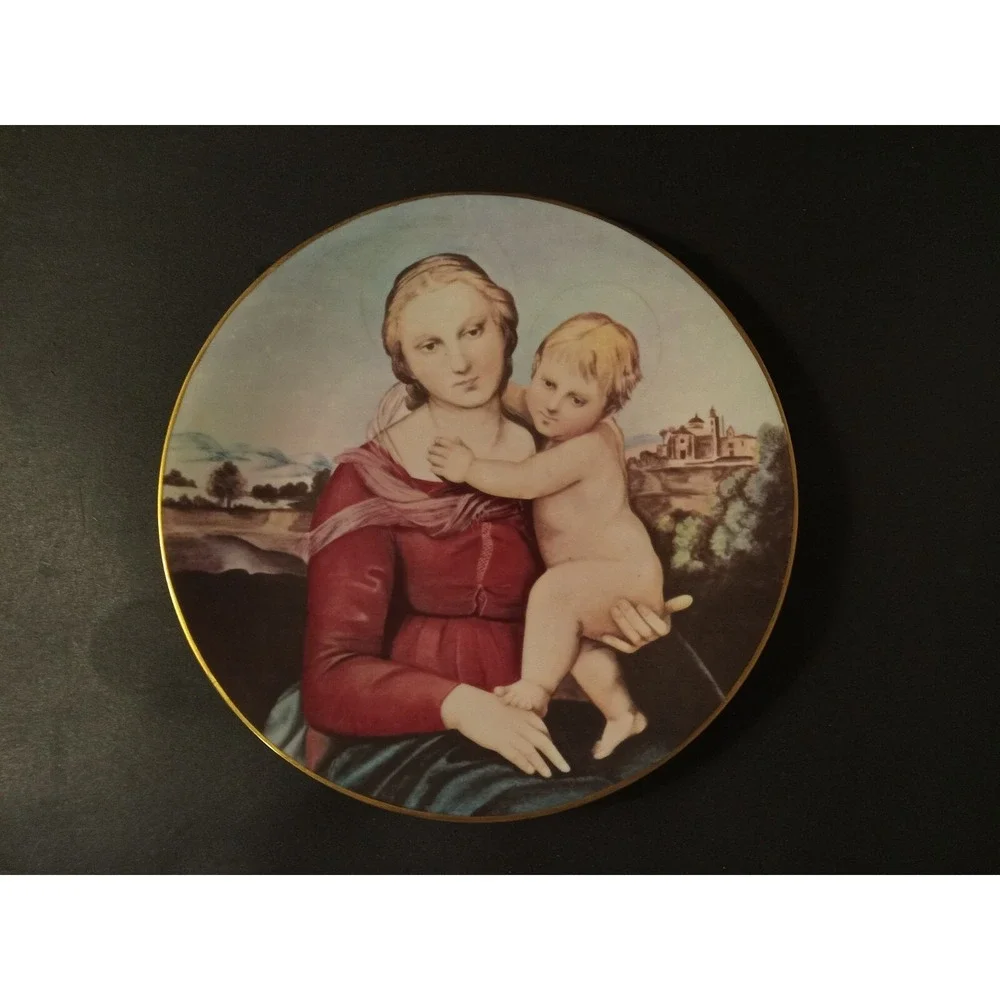 Cowper Madonna & Child Raphael Haviland Limoges Plate High Renaissance 1974